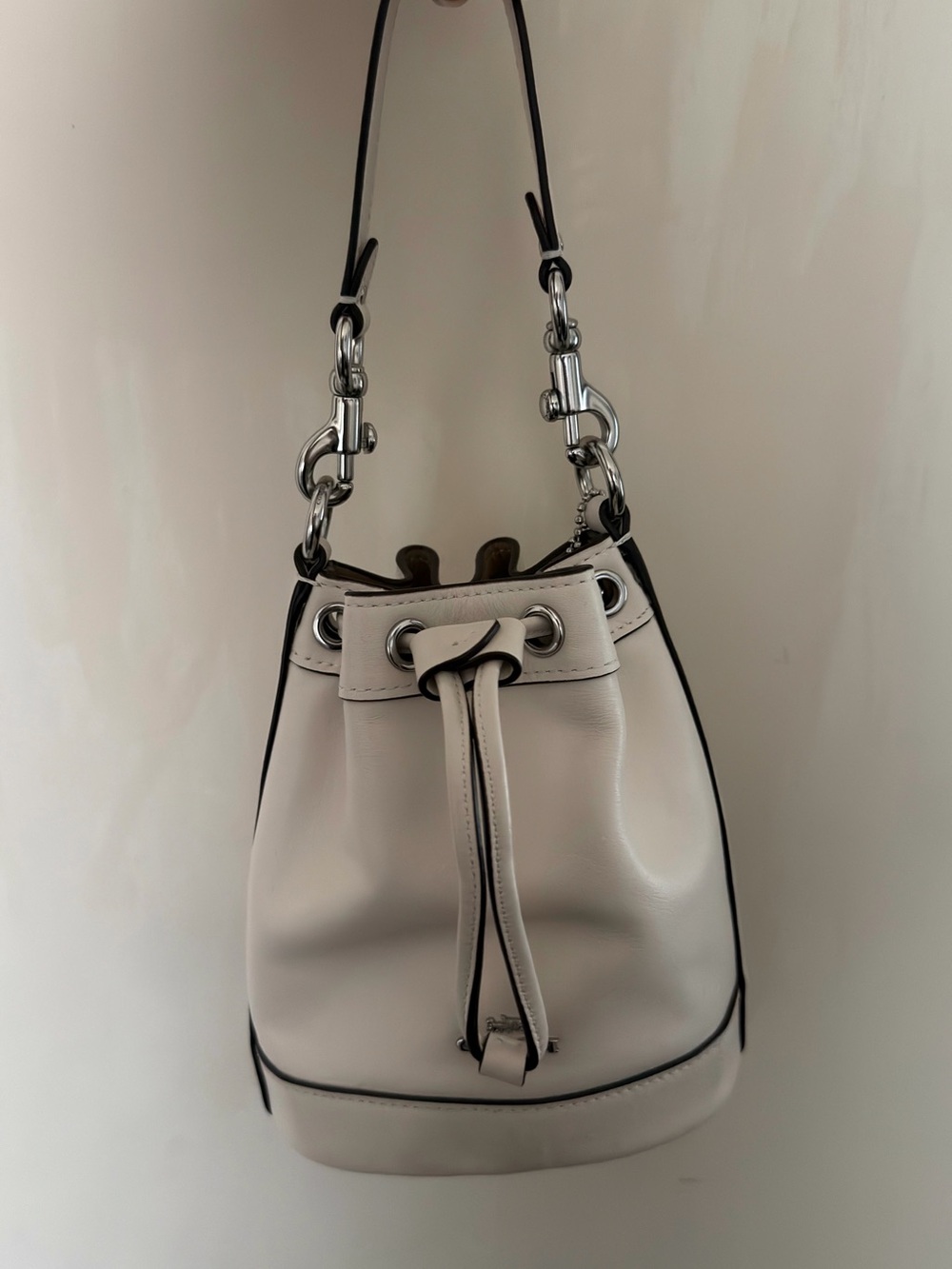 Coach Mini Bucket Bag in Cream - Picture 2 of 5